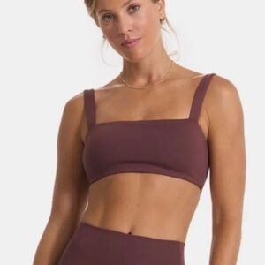 Vuori Evolve Square Neck Bra - Fig Purple